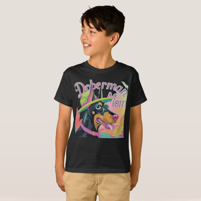 Camiseta Doberman Mom (Anverso completo)