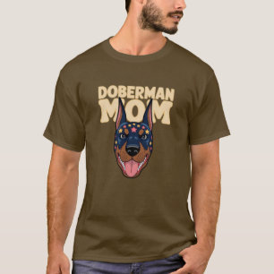 Camiseta Doberman Mom