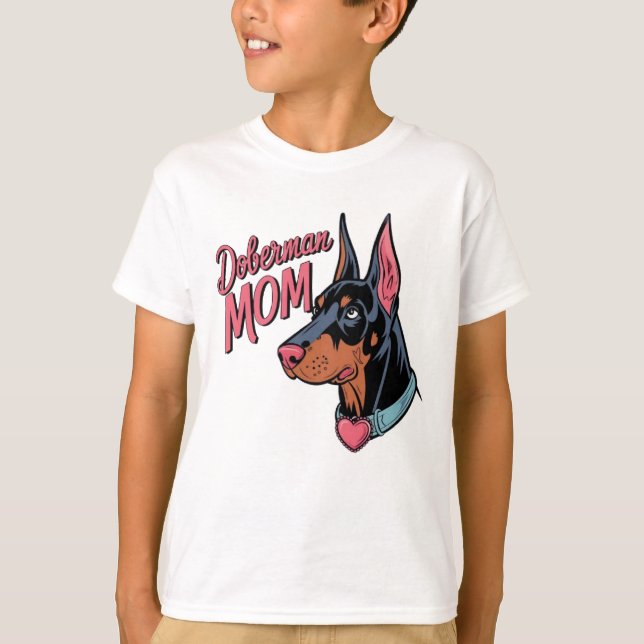Camiseta Doberman Mom (Anverso)