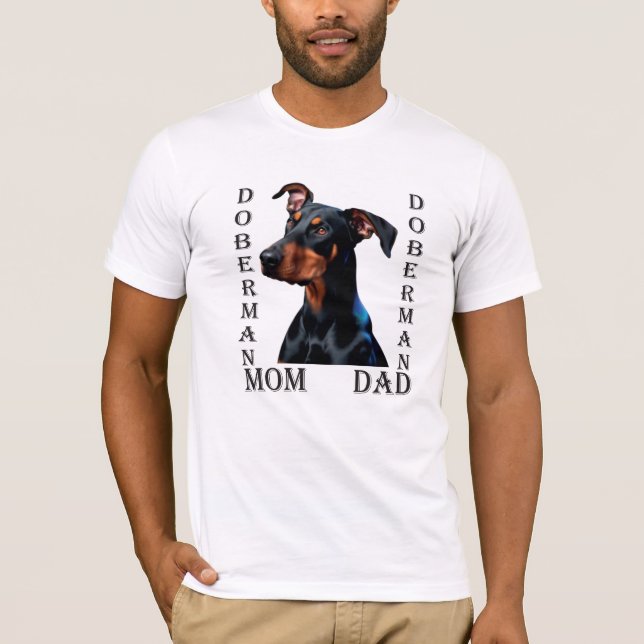 Camiseta Doberman Mom Dad (Anverso)