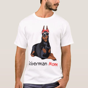 Camiseta Doberman Mom Dog Bandana Pet Lover Gift