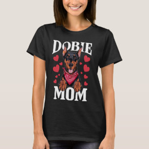 Camiseta Doberman Mom, Dog Dobie Mama