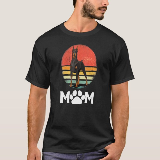 Camiseta Doberman Mom Dog Madre Mascota Pinschers Dobie Mam (Anverso)