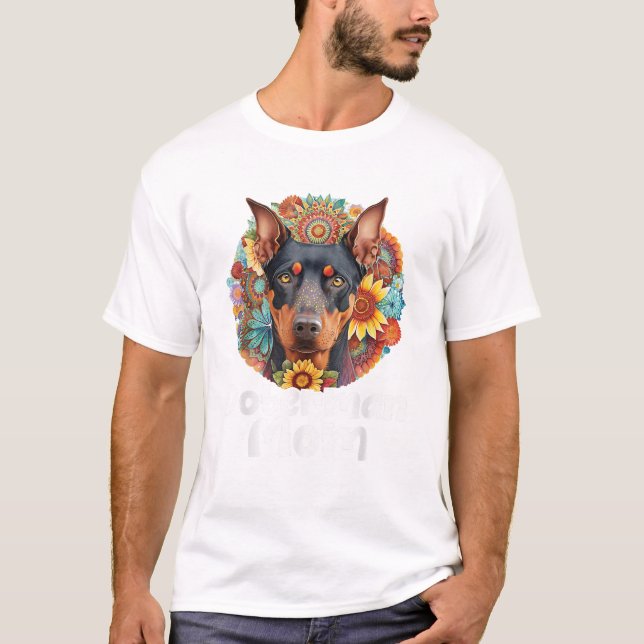 Camiseta Doberman Mom Mother s Day Dog (Anverso)