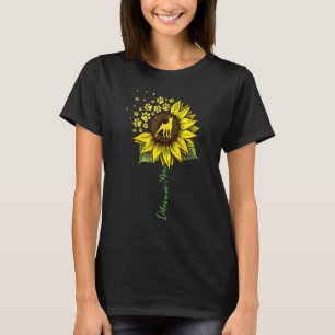 Camiseta Doberman Mom Sunflower Doberman Pinscher Dog Mothe
