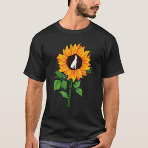 Camiseta Doberman Mom Sunflower Perro Paws Print Dobermann