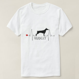 Camiseta Doberman personalizado ama mi corazón de perro lat