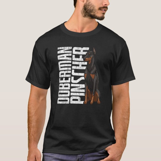 Camiseta Doberman Pincher Funny Women Doggy Doberman Love P (Anverso)