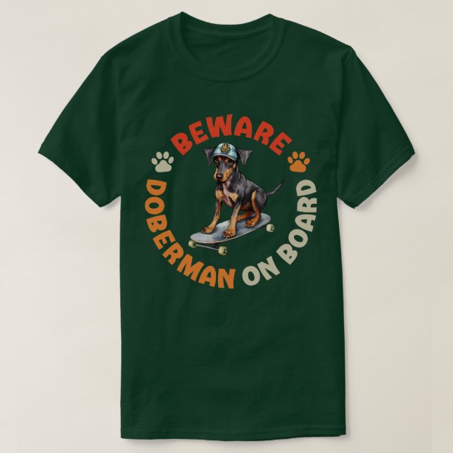 Camiseta Doberman Pinscher (Diseño del anverso)