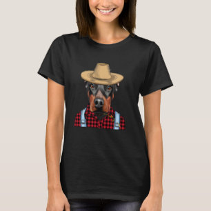 Camiseta Doberman Pinscher Agricultor Perro de Granja