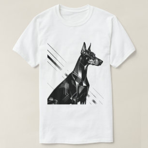 Camiseta Doberman Pinscher Artístico & Pastor Alemán Acuare