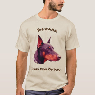 Camiseta Doberman Pinscher Beware Funny