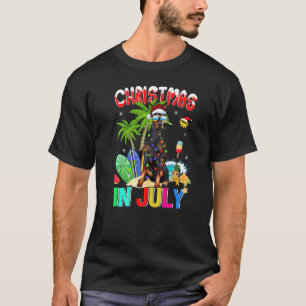 Camiseta Doberman Pinscher con gafas de sol sombrero de San