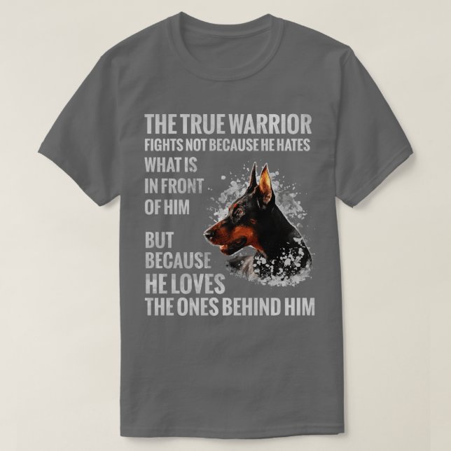 Camiseta Doberman Pinscher Dobermann (1) (Diseño del anverso)