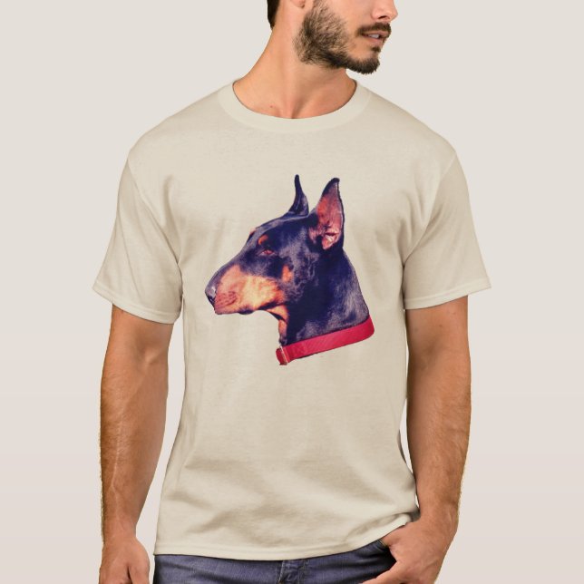 Camiseta Doberman Pinscher Dog Face (Anverso)