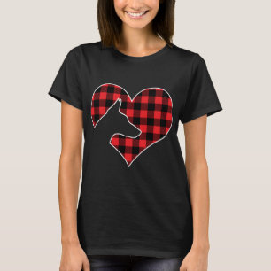 Camiseta Doberman Pinscher Dog Merry Christmas Buffalo Plai