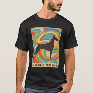 Camiseta Doberman Pinscher Dog Retro Vintage