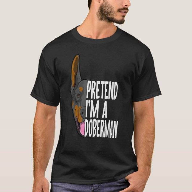 Camiseta Doberman Pinscher Halloween Perro para Dueño de Do (Anverso)