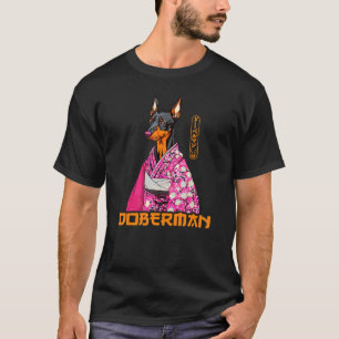 Camiseta Doberman Pinscher Japonés con Kimono Japón Ka