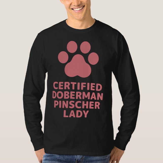 Camiseta Doberman Pinscher Lady (Anverso)