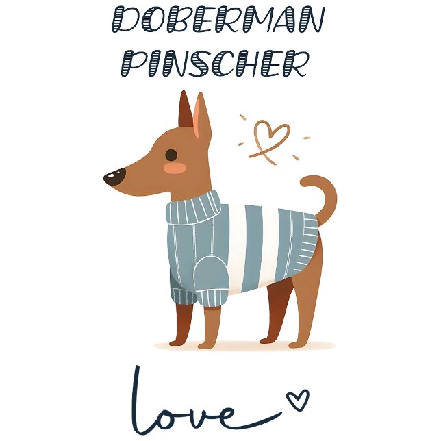 Camiseta Doberman Pinscher Love (Subido por el creador)