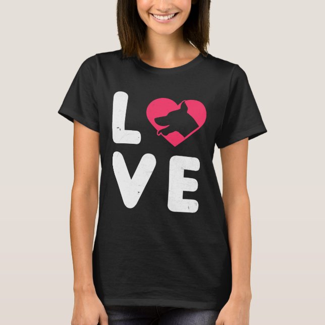 Camiseta Doberman Pinscher Love 871 (Anverso)