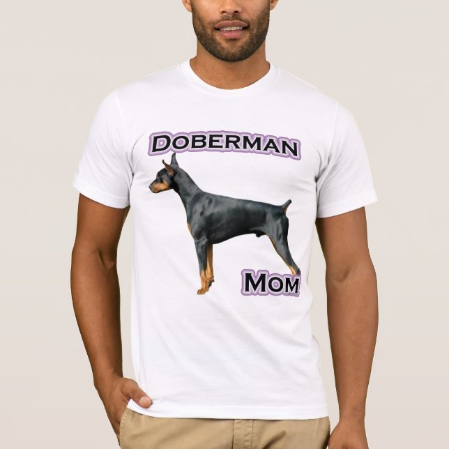 Camiseta Doberman Pinscher Mom 4 (Anverso)