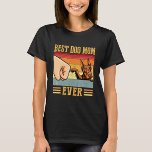 Camiseta Doberman Pinscher Mom Best Dog Mom