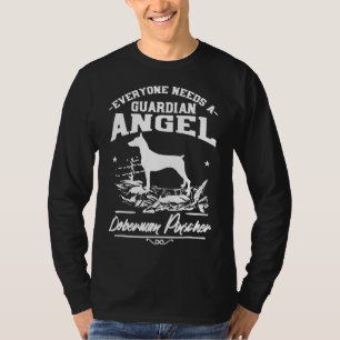 Camiseta Doberman Pinscher Mom Dad