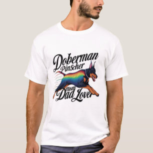 Camiseta Doberman Pinscher Mom Dad Lover