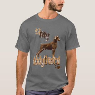 Camiseta Doberman Pinscher My Bodyguard Funny