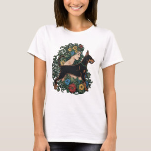 Camiseta Doberman Pinscher Nunca Mom