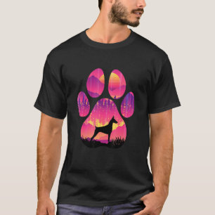 Camiseta Doberman Pinscher Paw Mom Dad Dog Hombres
