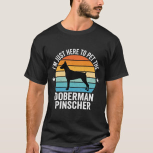 Camiseta Doberman Pinscher Retro Acaricia