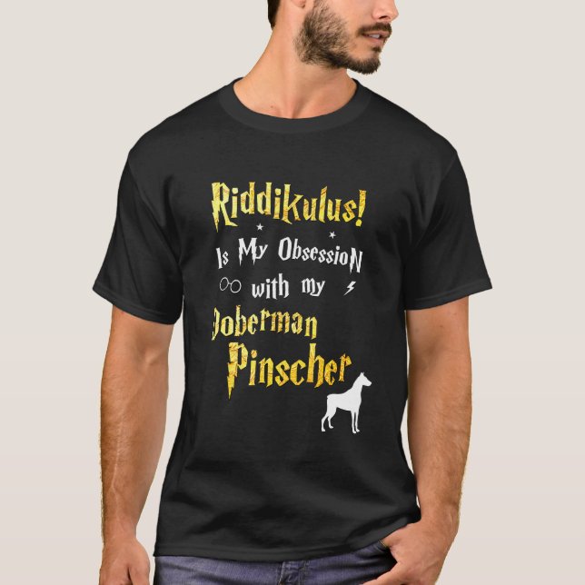 Camiseta Doberman Pinscher Riddikulus Doberman Pinscher (Anverso)