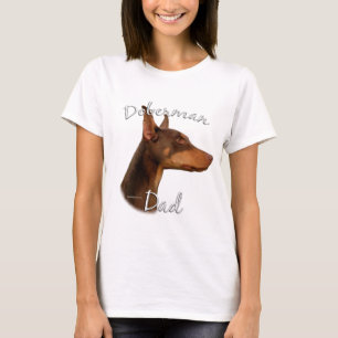 Camiseta Doberman Pinscher (rojo) Papá 2