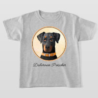 Dóberman Pinscher sin recorte Pintura Arte Origina