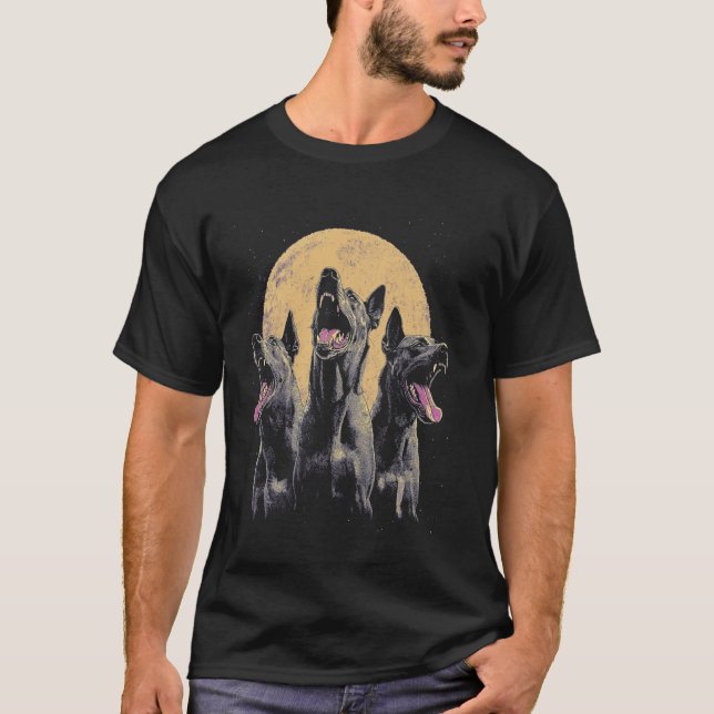 Camiseta Doberman Pinscher Three Headed Dog (Anverso)