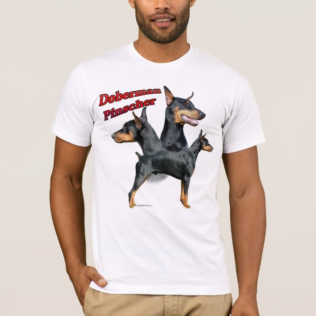 Camiseta Doberman Pinscher Trio 2 (Anverso)