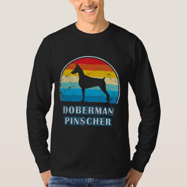 Camiseta Doberman Pinscher Vintage Design Dog (Anverso)