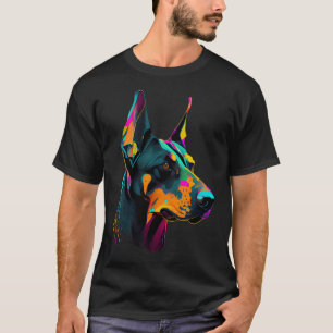 Camiseta Doberman Pop Dobie Cute Doberman