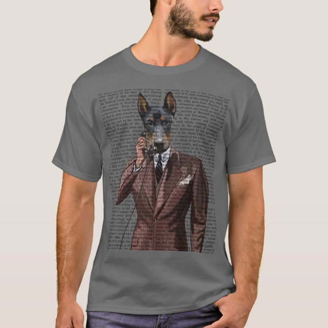 Camiseta Doberman por teléfono (Anverso)