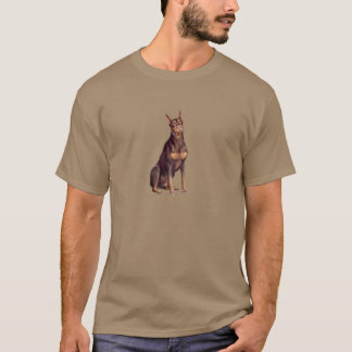 Camiseta Doberman (sentado rojo)