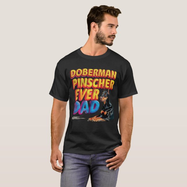 Camiseta Doberman Siempre Papá (Anverso completo)