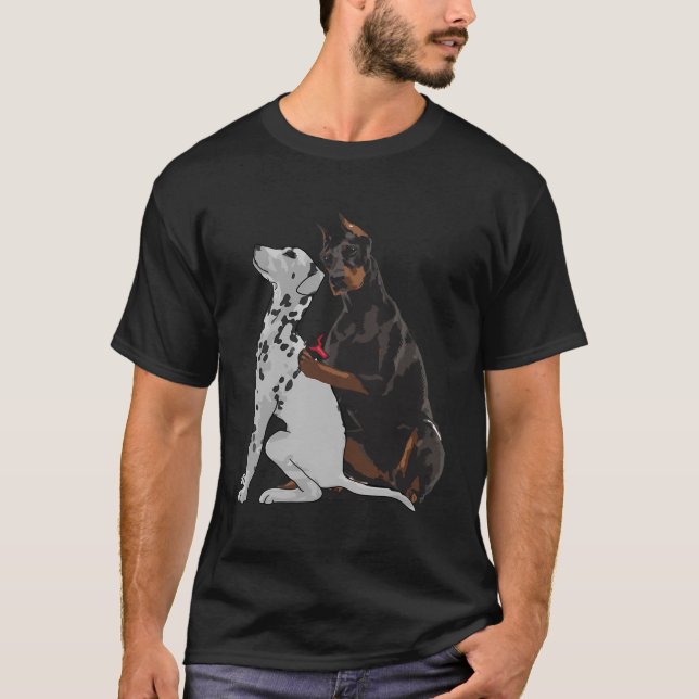 Camiseta Doberman Tattooing Dalmatian Dog (Anverso)