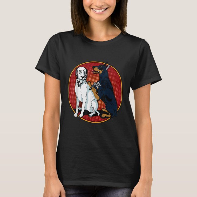 Camiseta Doberman Tattooing Dalmatian Dog (Anverso)