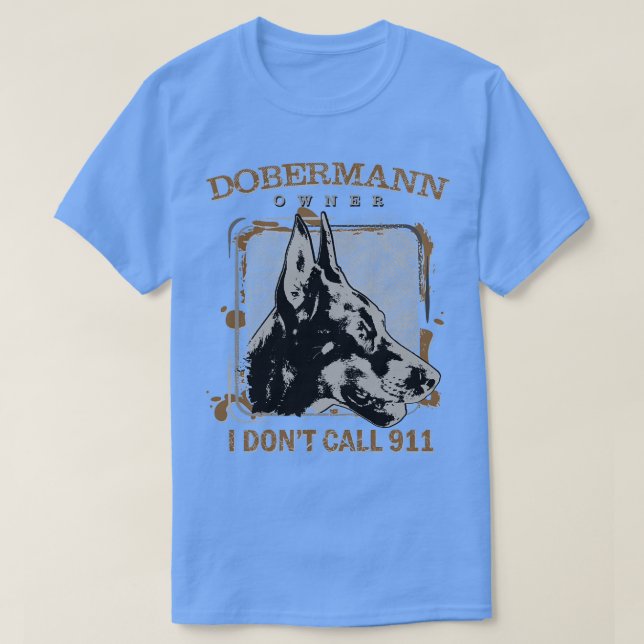 Camiseta Dobermann Doberman Pinscher (4) (Diseño del anverso)