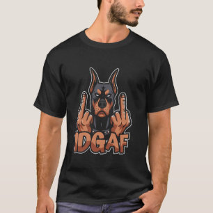 Camiseta Dobermann - Raza de Perro Doméstico Idgaf