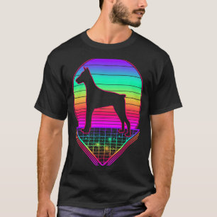 Camiseta Dobermann Retro Vintage 80s Perro