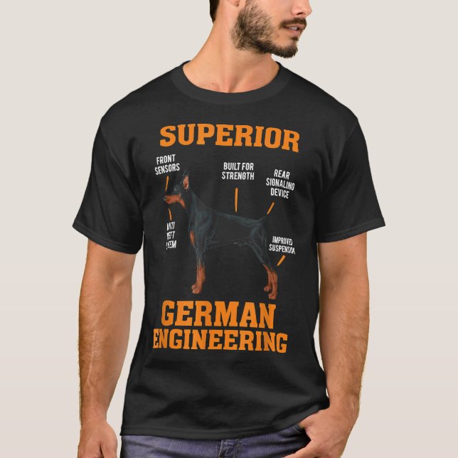 Camiseta Dobermans Superior German Engineering (Anverso)